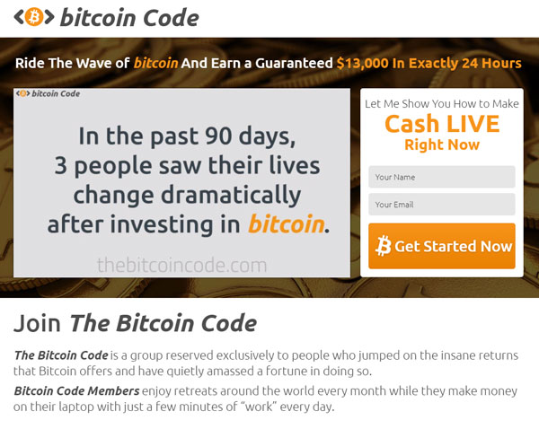 Bitcoin Code Screenshot